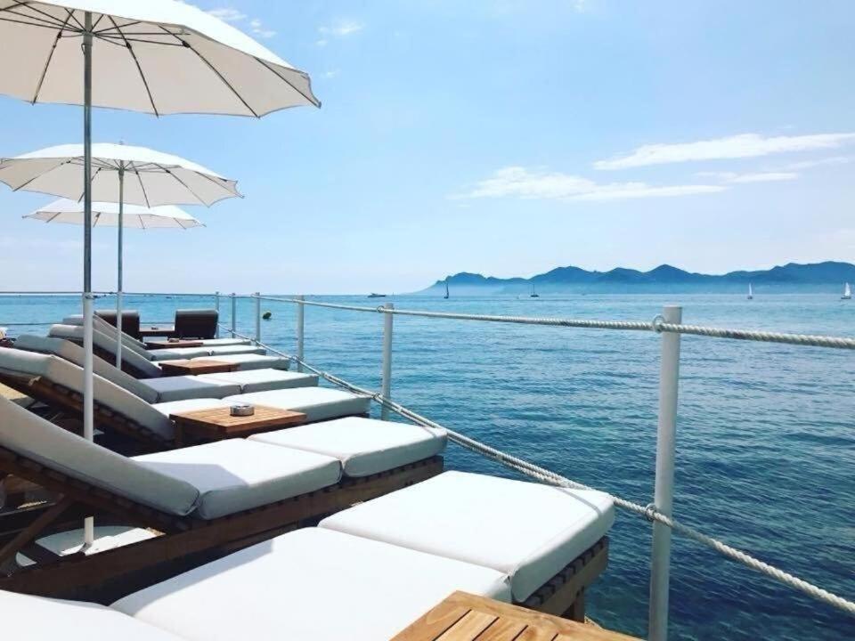 Superbe Appartement Avec Terrasse 1Mn Des Plages De La Croisette Канны Экстерьер фото