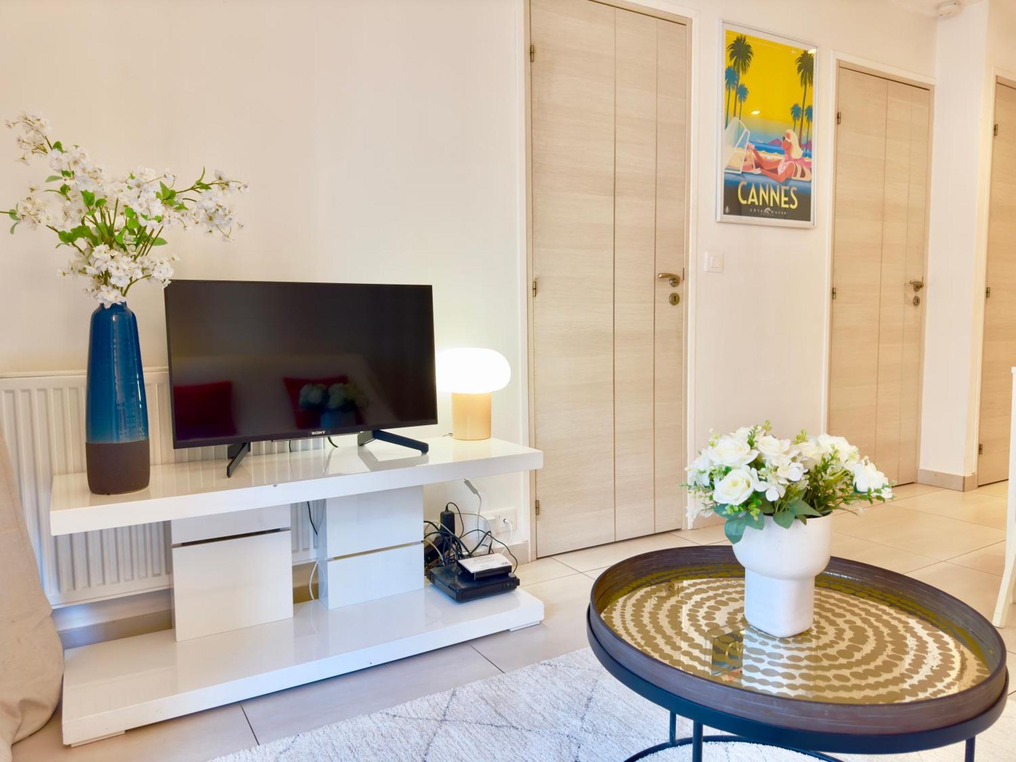 Superbe Appartement Avec Terrasse 1Mn Des Plages De La Croisette Канны Экстерьер фото